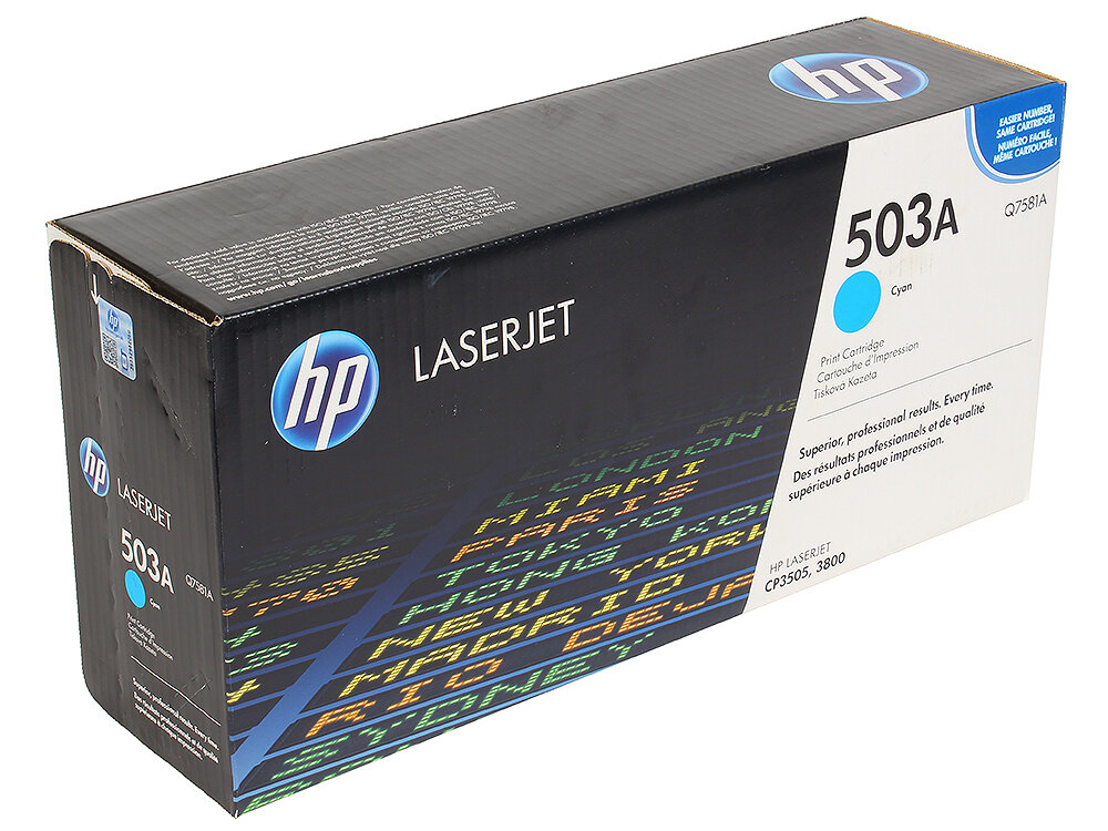 Картридж HP Q7581A №503А голубой для LaserJet 3800