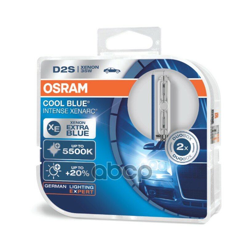 Лампа Автомобильнаяd2s 85v-35w (P32d-2) Xenarc Cool Blue Intense (2шт.) (Osram) Osram арт. 66240CBIHCB