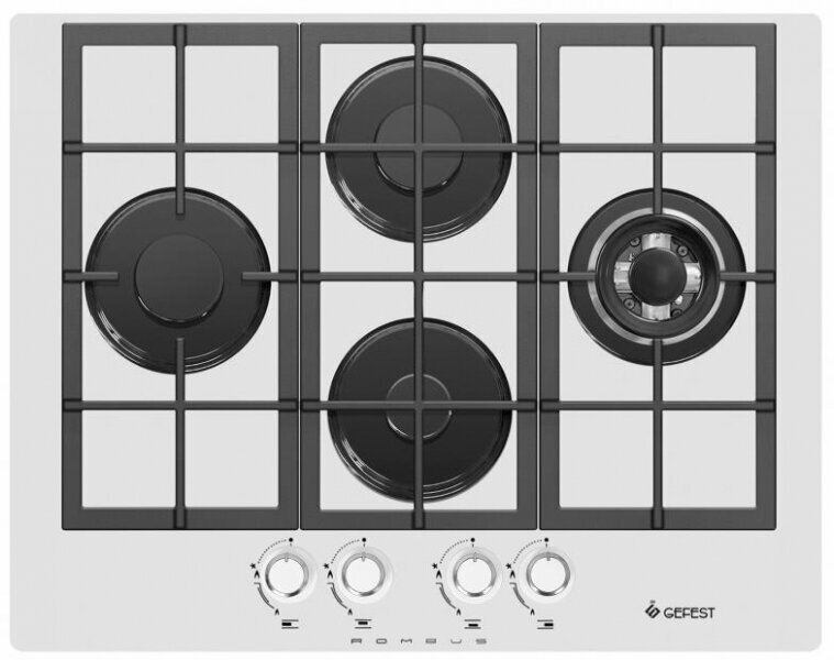 Газовая варочная поверхность GEFEST ПВГ 2231-01 Р12, белый (14754001)