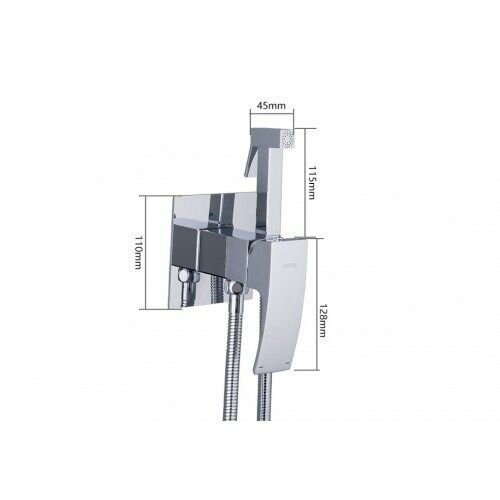Гигиенический душ скрытого монтажа GAPPO G7207-1 хром - фотография № 4