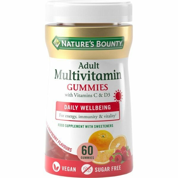 Nature's Bounty Мультивитамины для взрослых жевательные пастилки-гаммис 60 шт.