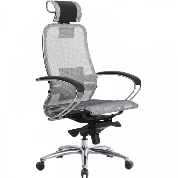 Кресло руководителя Метта Samurai S-2.04 офисное, обивка: текстиль, цвет: серое