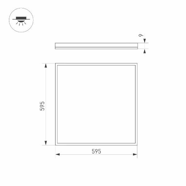 Встраиваемая светодиодная панель Arlight DL-INTENSO-S600x600-40W White6000 / - фото №4