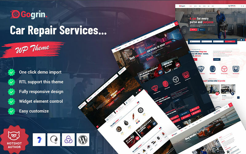 Шаблон Wordpress Gogrin - Car Repair Service Theme WordPress