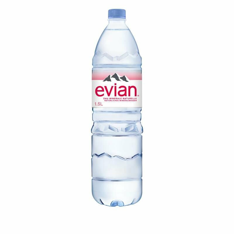 Вода минеральная Evian / Эвиан негазированная ПЭТ 1.5 л (8 штук)