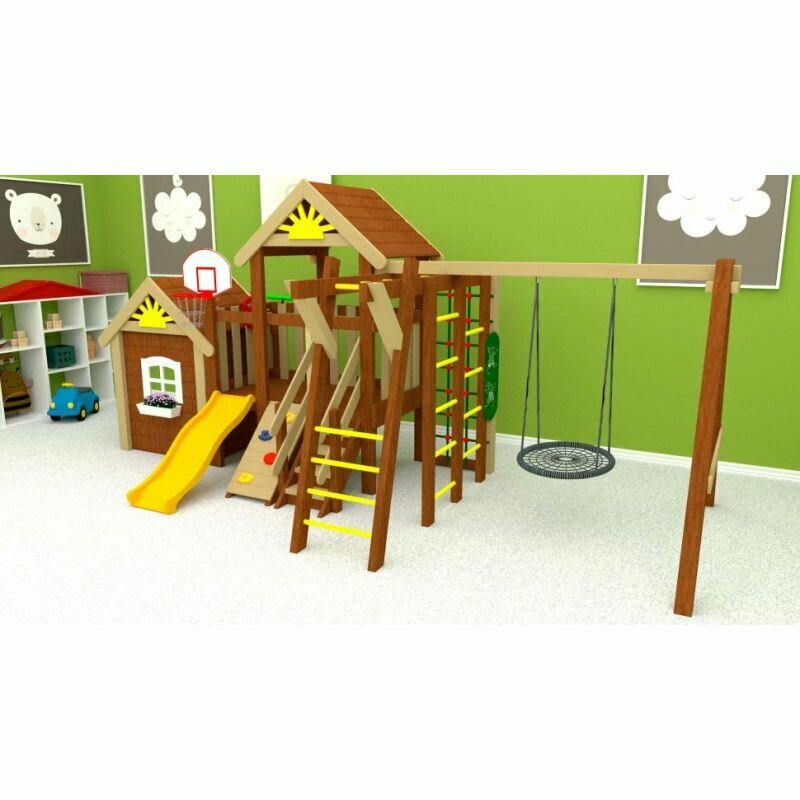 Детские игровые комплексы дкрост Детская площадка для помещений Baby Mark 6