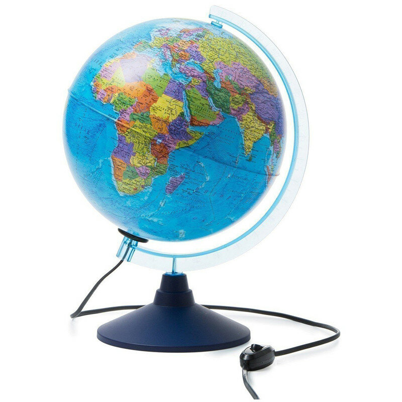 Глобус День и ночь с двойной картой - политической и звездного неба Globen, 25см, интерактивный, с подсветкой от сети + очки виртуальной реальности ( Артикул 324356 )