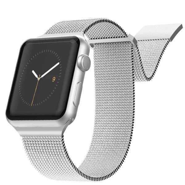 Ремешок X-Doria New Mesh для Apple Watch 38/40 мм Серебро 479851