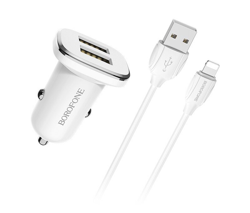    Borofone BZ12i  2USB 2.4A  Lightning 8-pin  (iPhone)