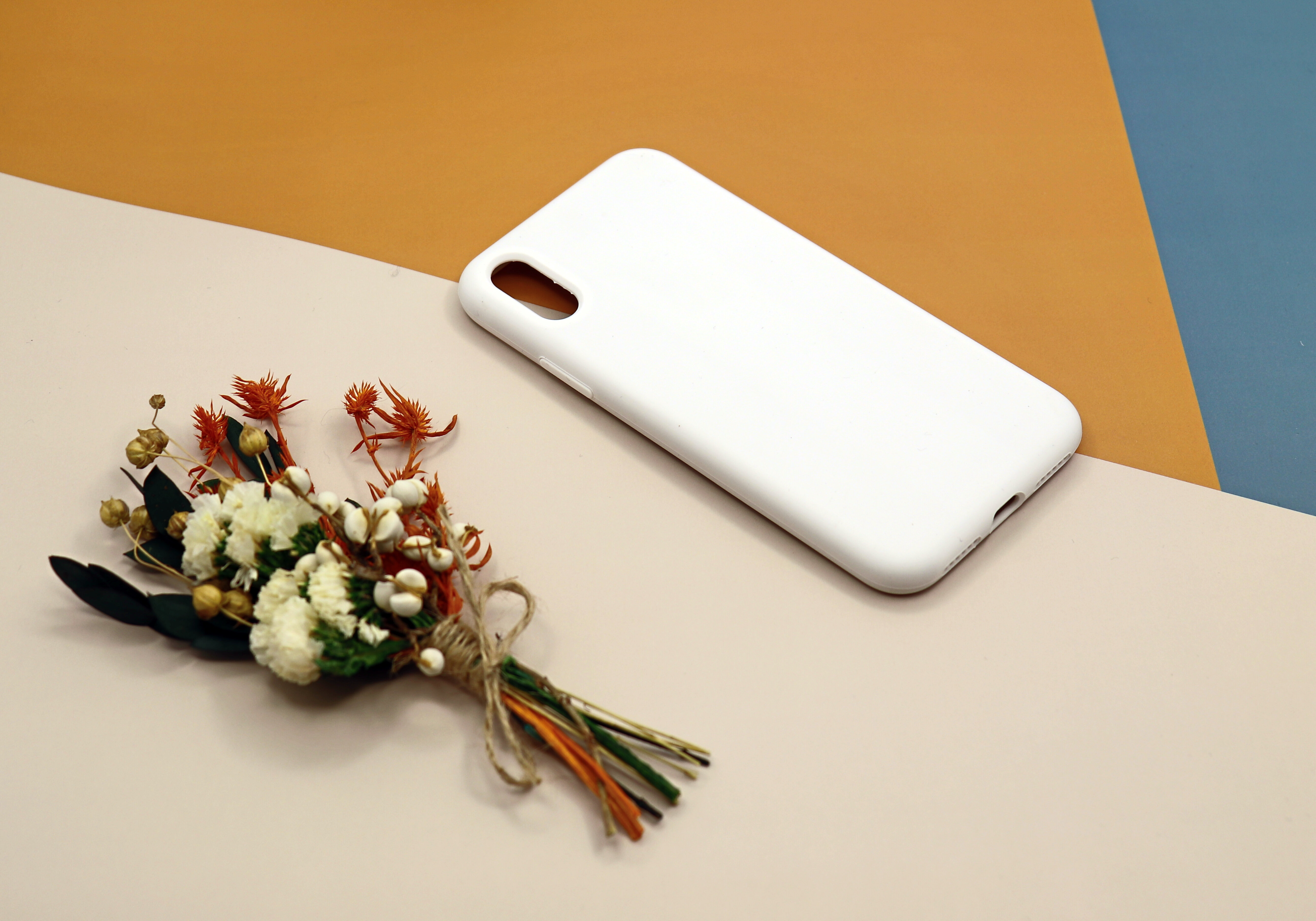 Чехол-накладка для iPhone X/XS, Silicon Case, без лого, белый