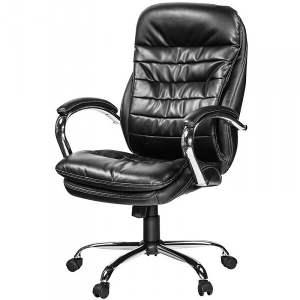 Кресло руководителя Easy Chair 515 RT рециклированная кожа черная
