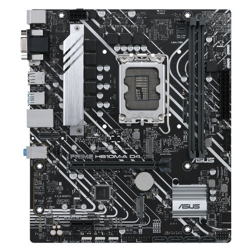 Материнская плата ASUS PRIME H610M-A D4-CSM, LGA 1700, Intel H610, mATX, Ret