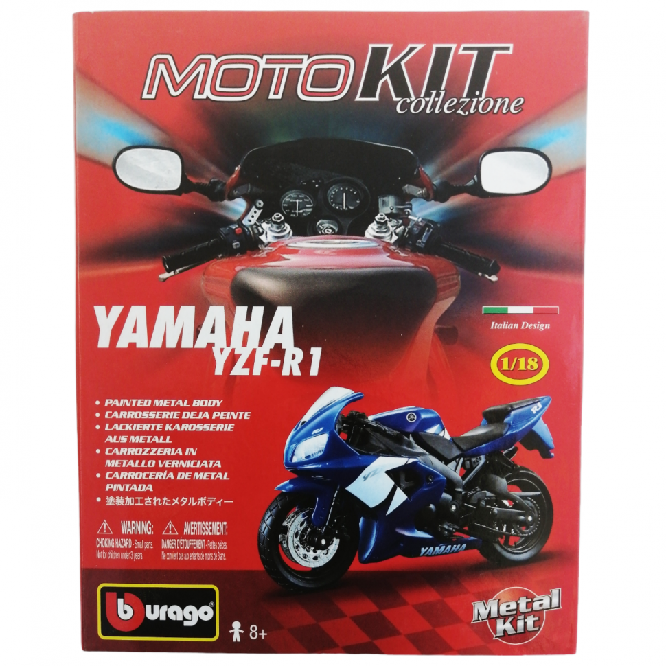 Yamaha YZF-R1 сборная модель мотоцикла 1:18