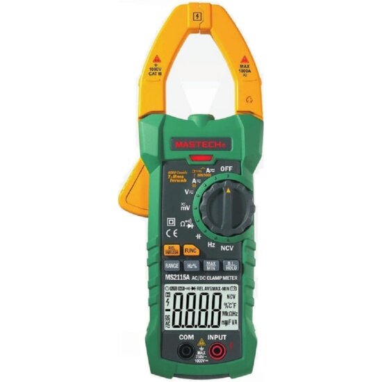 фото Клещи токоизмерительные цифровые Mastech MS2115A
