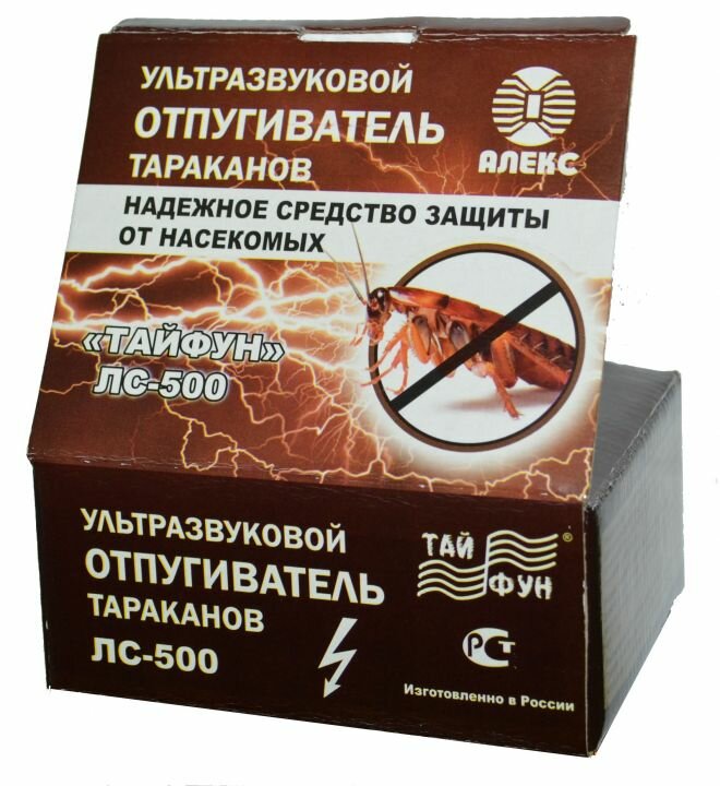Электронный отпугиватель для защиты от тараканов и муравьёв Тайфун ЛС 500 - фотография № 1