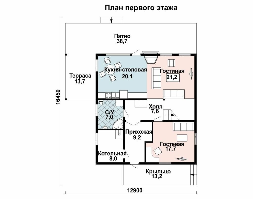 (183м2, 11х10м) Готовый проект каркасного дома с мансардой и балконом - AS-2087 - фотография № 3
