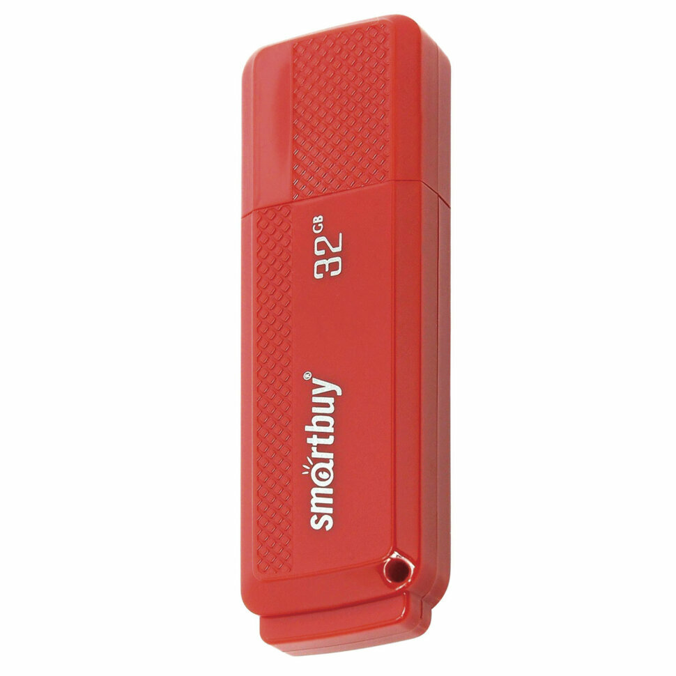 Флеш-диск 32 GB, SMARTBUY Dock, USB 2.0, красный, SB32GBDK-R, 512793