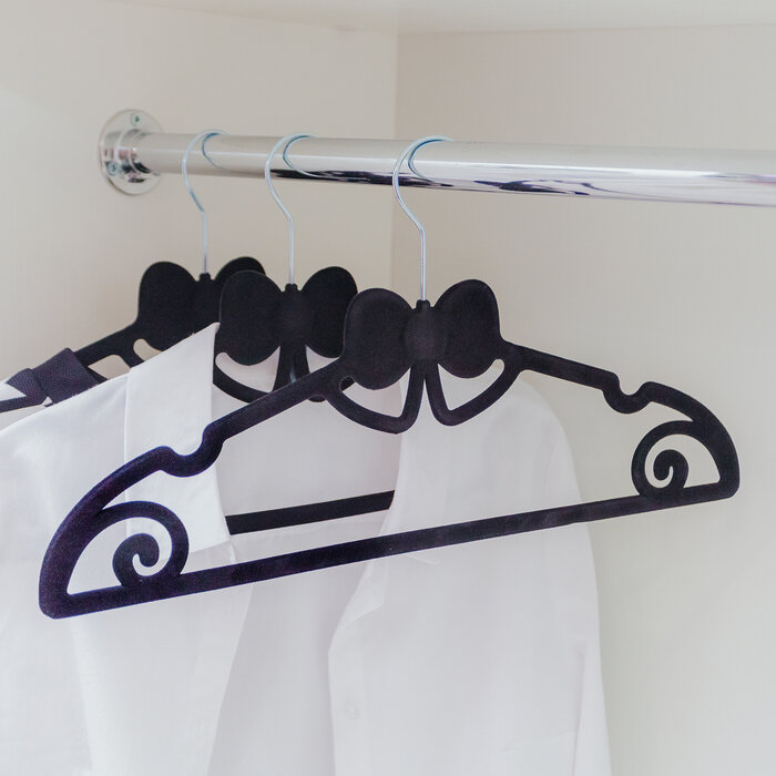 Вешалка-плечики для одежды «Бант», размер 44-46, флокированное покрытие, цвет микс - фотография № 4