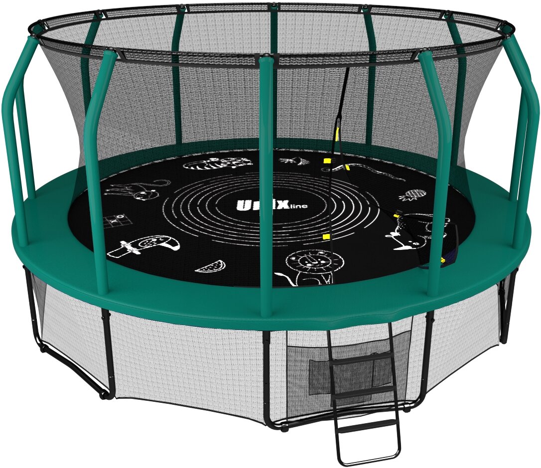 UnixLine™ Батут UNIX line SUPREME GAME 16 ft (green)