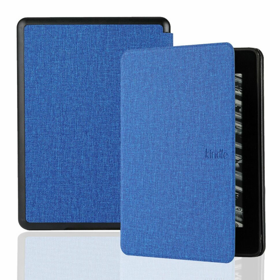 Тканевый чехол для Amazon Kindle Paperwhite 4 (2018-2021) 10th Generation 6 дюймов (синий)