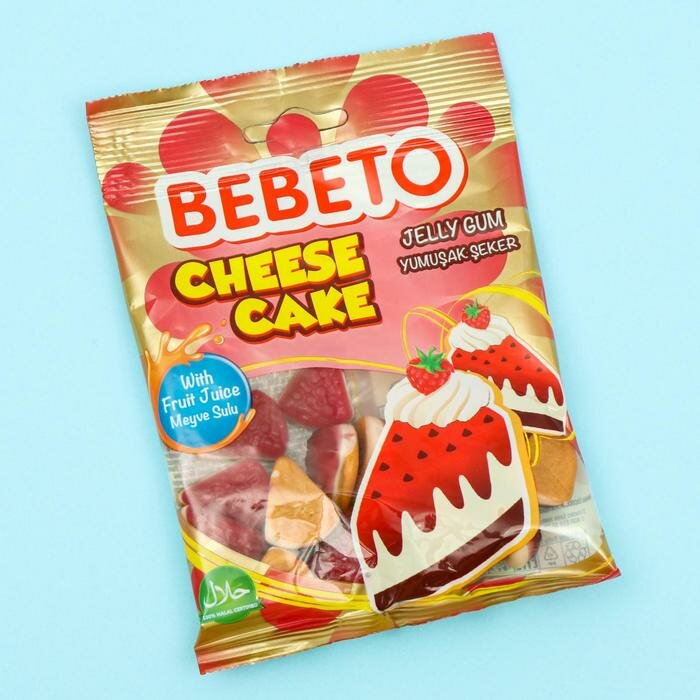 BEBETO Жевательный мармелад BEBETO CHEESE CAKE, 70 г - фотография № 1
