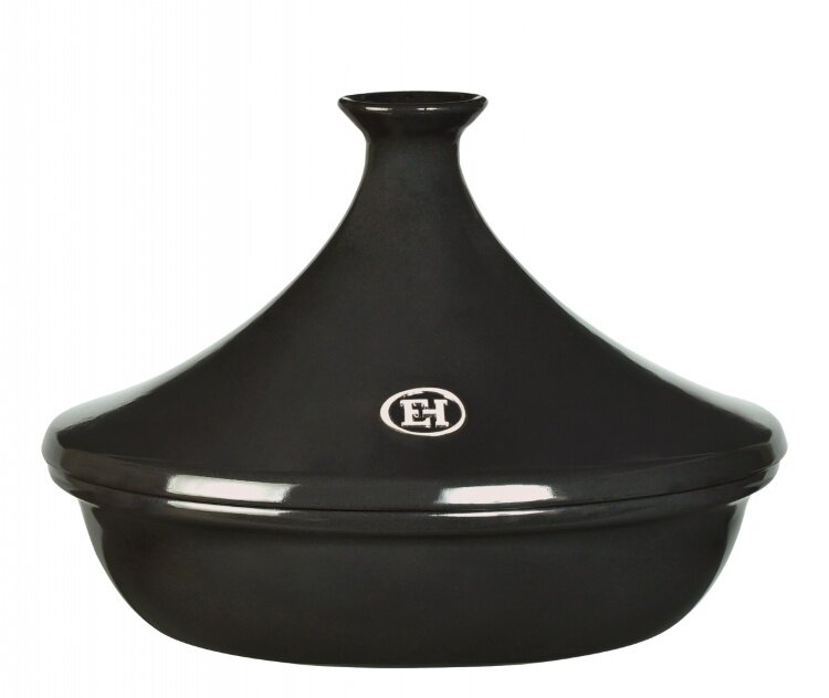 Тажин керамический Emile Henry, черный, 3 литра, 32 см.