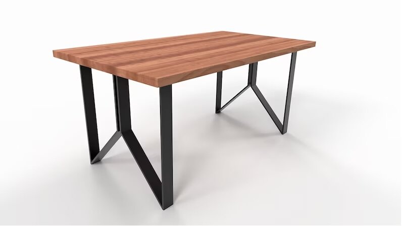 Подстолье/опора из металла для стола в стиле Лофт Модель 34 (2 штуки) - фотография № 2