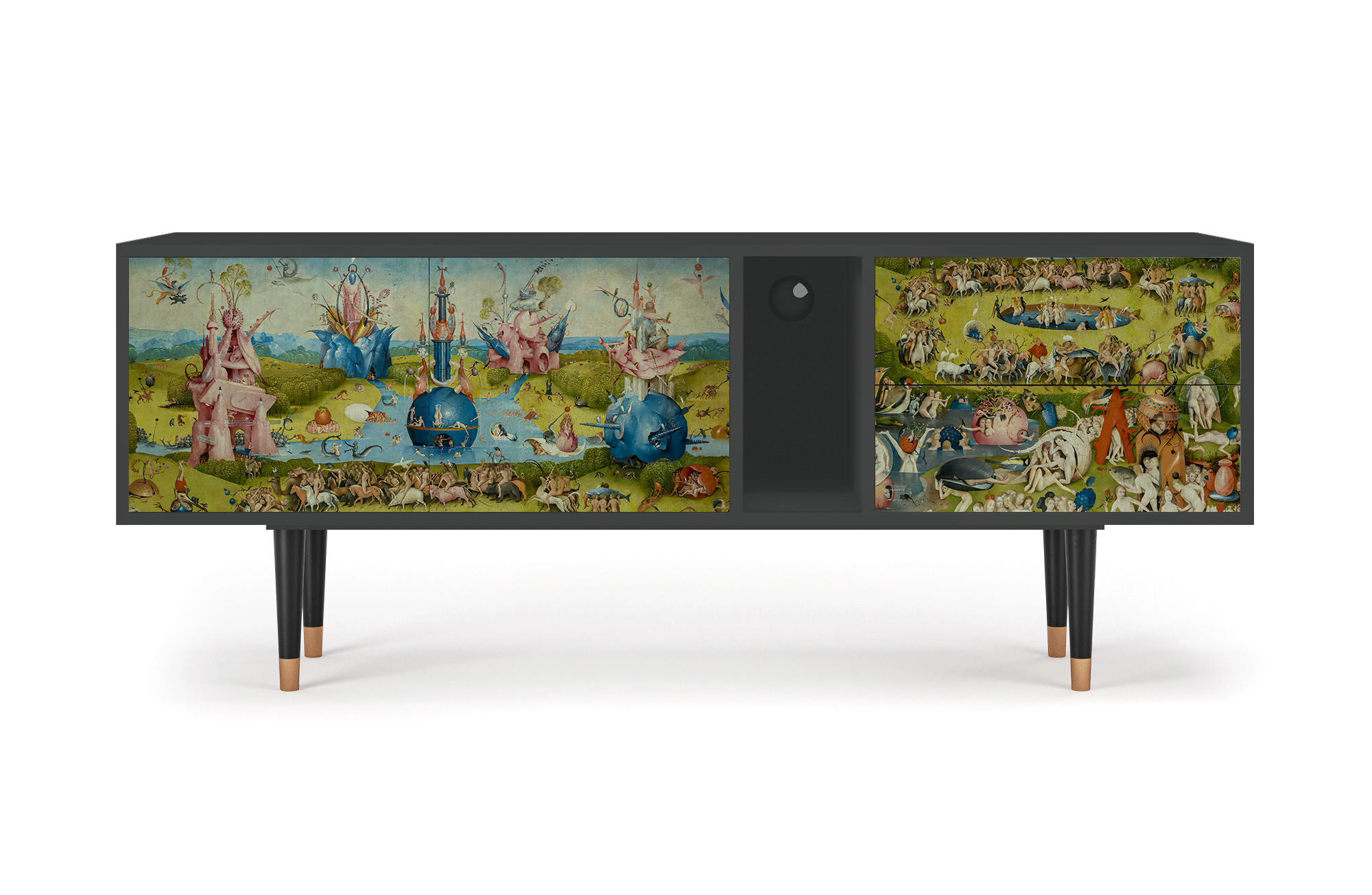 ТВ-Тумба - STORYZ - T1 The Garden by Hieronymus Bosch, 170 x 69 x 48 см, Антрацит - фотография № 2