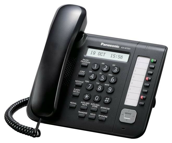 VoIP-телефон Panasonic KX-NT551RU-B черный