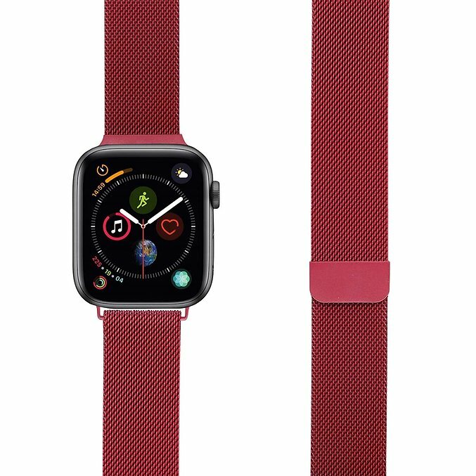 Ремешок Lyambda Capella для Apple Watch 42-45 мм Red