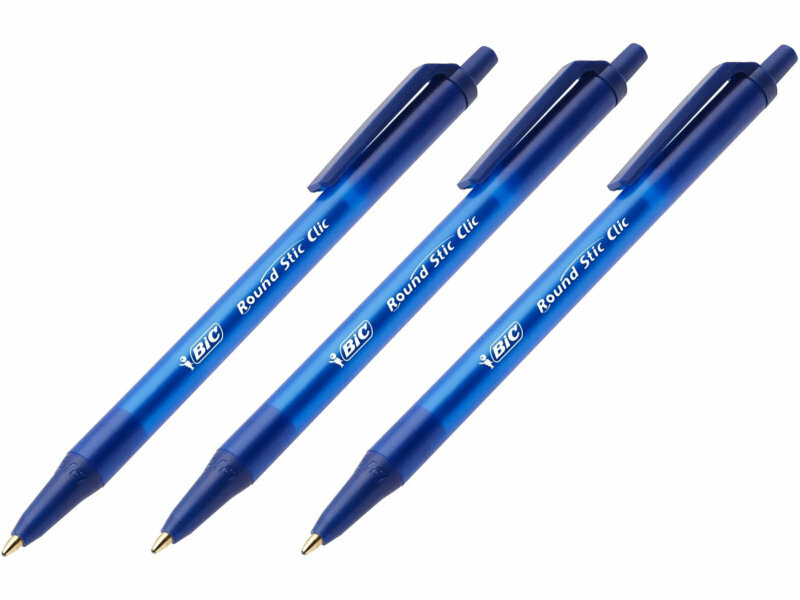 Ручки шариковые Bic Round Stic Clic 3шт 926374