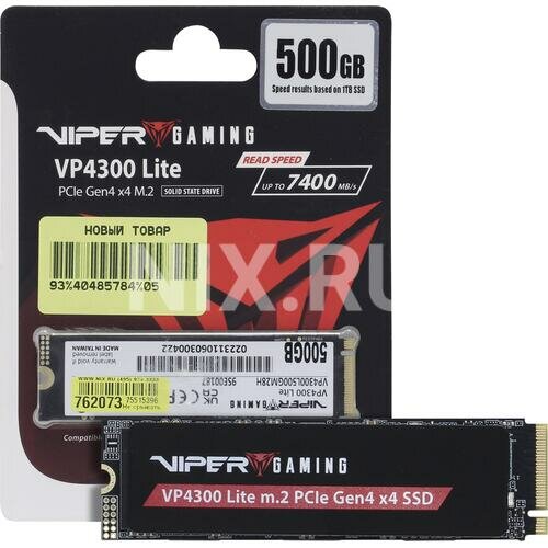 SSD Patriot Memory Viper VP4300 Lite 500 ГБ M.2 (VP4300L500GM28H)