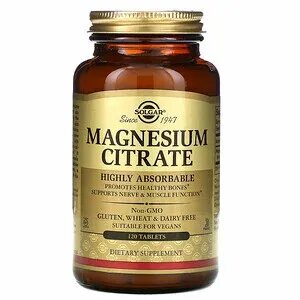 Solgar Magnesium Citrate - Цитрат магния 120 таблеток