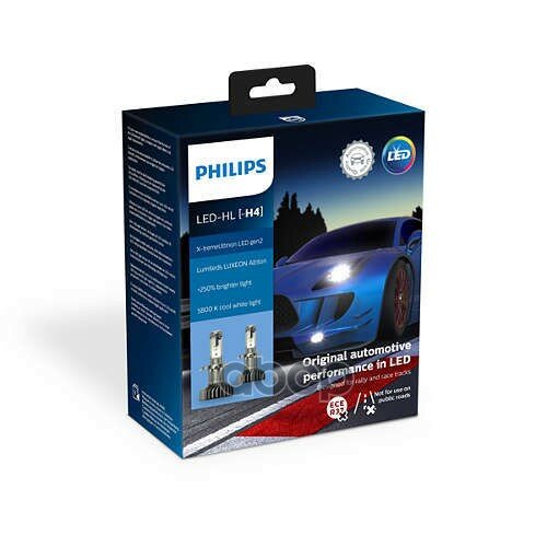 Лампа Led H4 13.2v (22w) X-Tremeultinon Gen2, 2шт. В Пласт.Коробке 11342xuwx2 Philips арт. 11342XUWX2