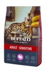 Mr.Buffalo Adult Sensitive - Сухой корм для взрослых кошек с чувствительным пищеварением, с Индейкой 112.2551 10 кг - изображение