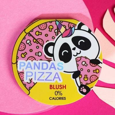 Запеченные румяна Pandas pizza, оттенок натурально-розовый Beauty Fox 4754244 .