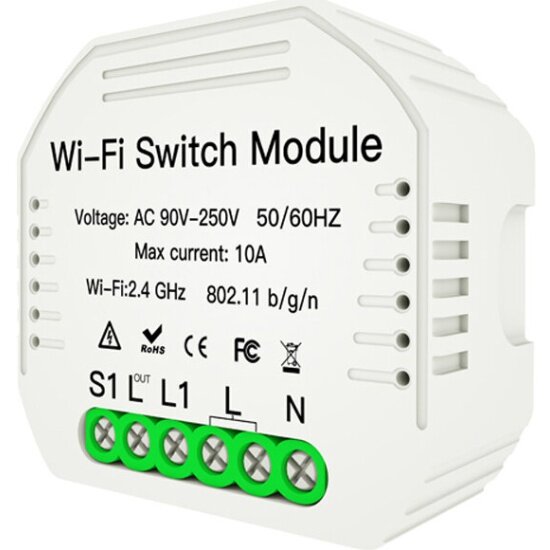 Умный переключатель Wi-Fi+RF MOES MS-104