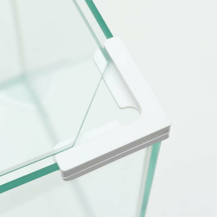 Аквариум Куб белый уголок, покровное стекло, 50л, 35 x 35 x 40 см - фотография № 4