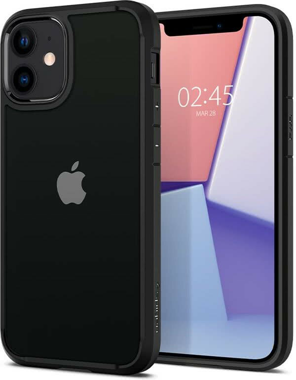 Чехол-накладка Spigen Crystal Hybrid (ACS01543) для iPhone 12 mini (Black)