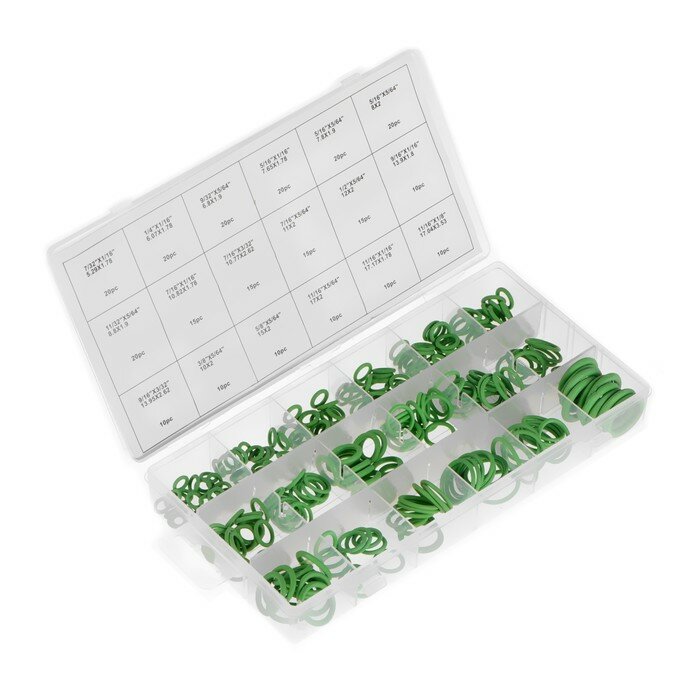 Набор резиновых прокладок, зеленые, 270 шт - фотография № 1