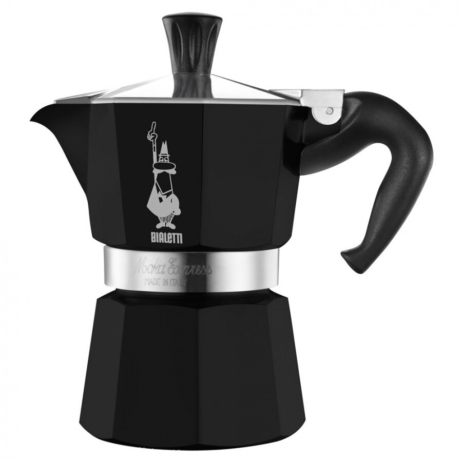 Гейзерная кофеварка Bialetti «Moka express» 4953/NP (на 6 порций, 240 мл) Черная