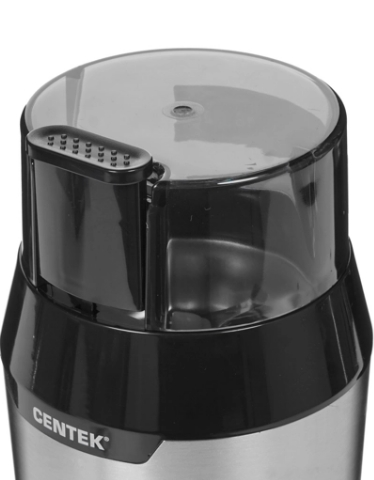 Кофемолка Centek CT-1362 (сталь) 200Вт, 60гр, стальн стакан, стальн чаша, прозрачная крышка - фотография № 4