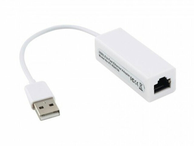 Сетевой адаптер переходник USB 2.0 - LAN RJ-45 KS-is