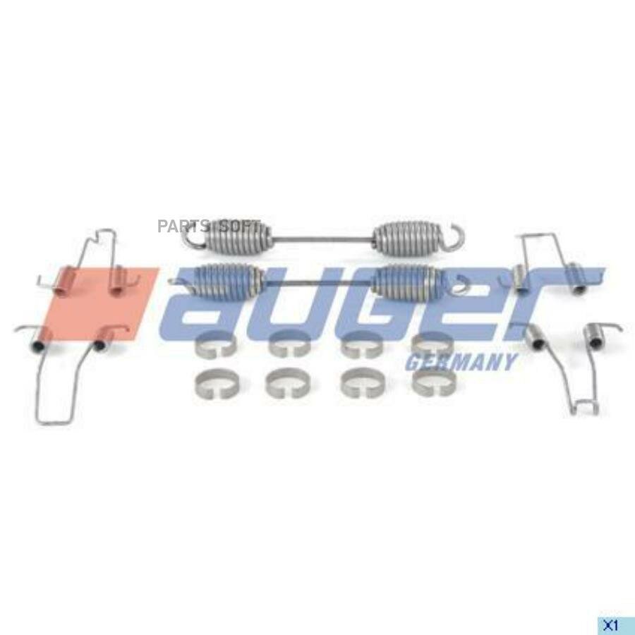 AUGER 75543 AUG75543_ремкомпл. торм. колодки (м)! стопор, пружины\ BPW SN4212/18/20/22