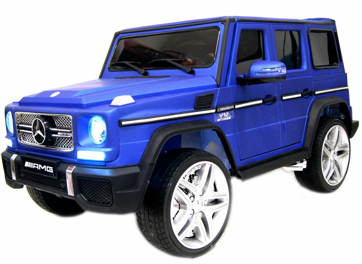 RIVERTOYS электромобиль Mercedes-Benz G65-AMG (лицензионная модель) - синий глянец