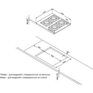 Газовая варочная панель Korting HGG 6722 CTB - фотография № 2