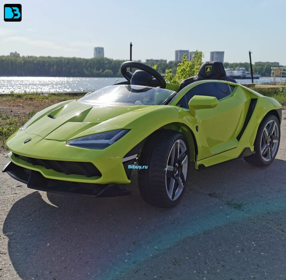 Детский электромобиль Lamborghini 6726R Зеленый, с пультом