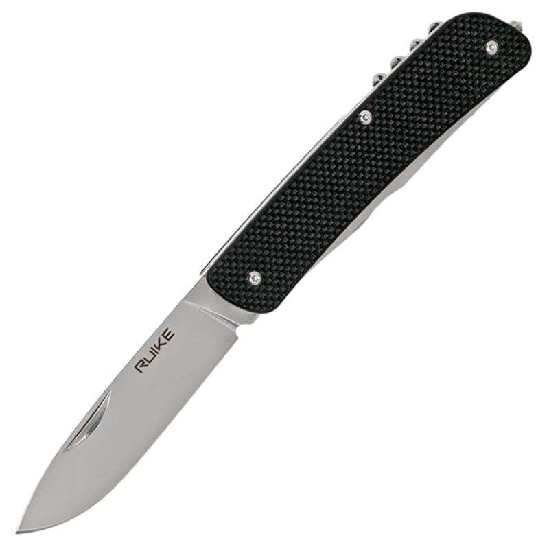 Ruike Складной нож Criterion сталь 12C27, рукоять Black G10 (L32-B)