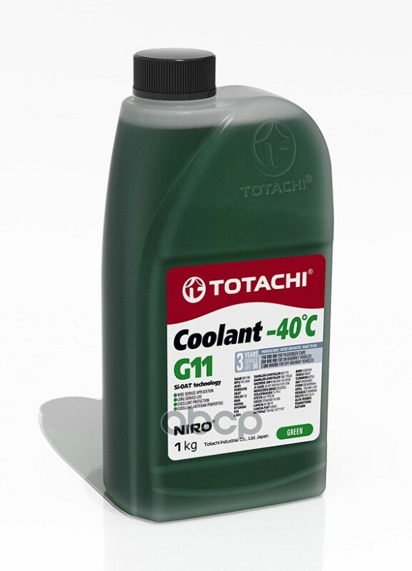 Охлаждающая Жидкость Totachi Niro Coolant Green -40c G11 1кг TOTACHI арт. 43201