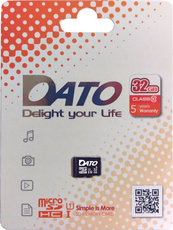 Карта памяти Dato microSDHC 32Gb Class10 DTTF032GUIC10